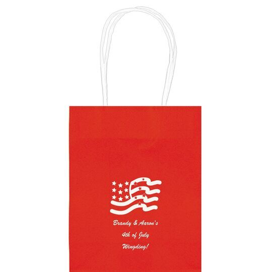 American Flag Mini Twisted Handled Bags